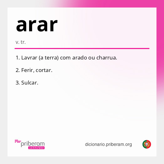 Significado de arar