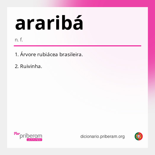 Significado de araribá