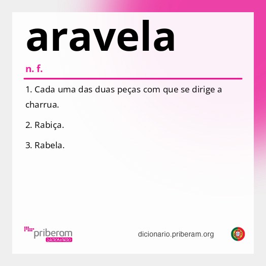 Significado de aravela