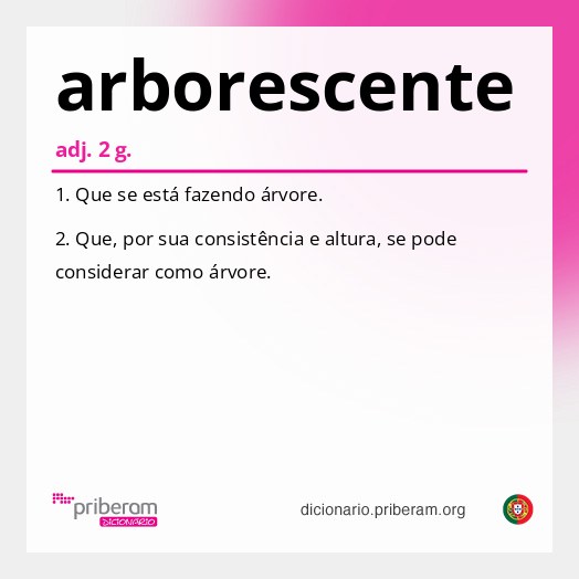 Significado de arborescente