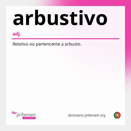Significado de arbustivo