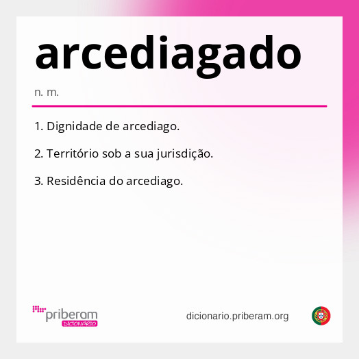 Significado de arcediagado