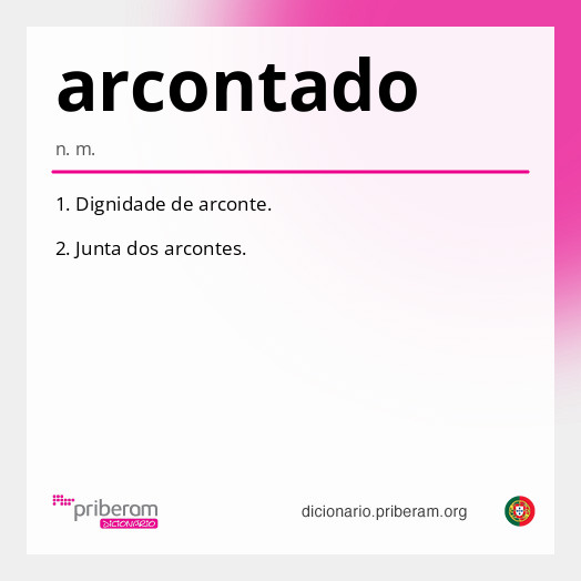 Significado de arcontado