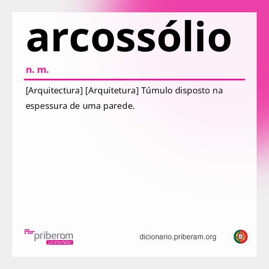 Significado de arcossólio