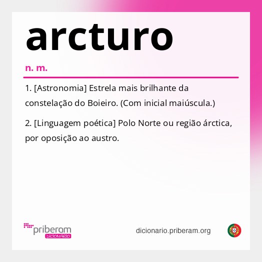 Significado de arcturo