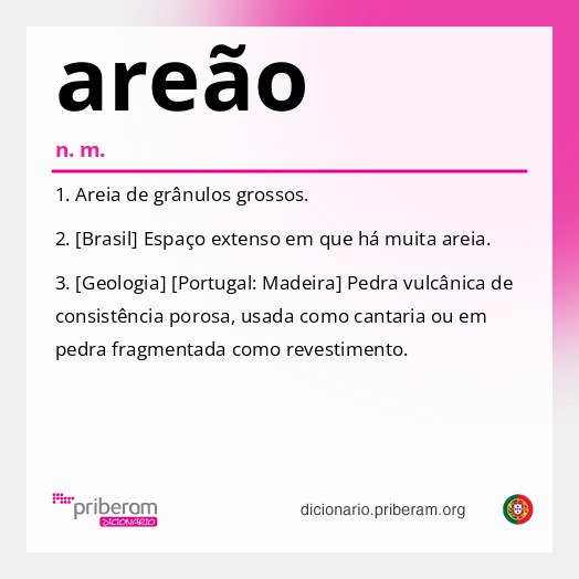 Significado de areão