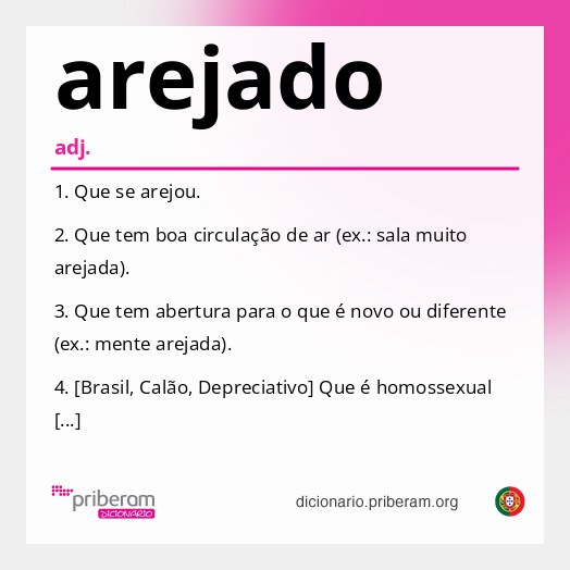 Significado de arejado