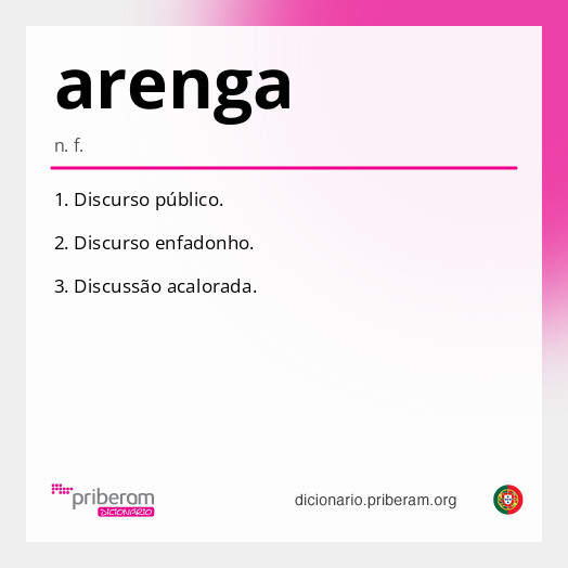 Significado de arenga