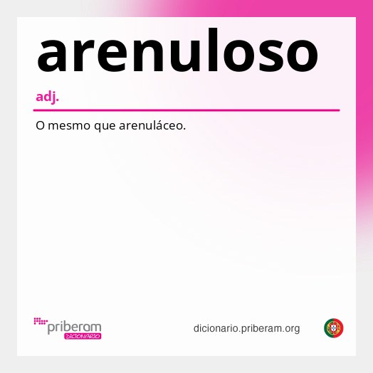 Significado de arenuloso