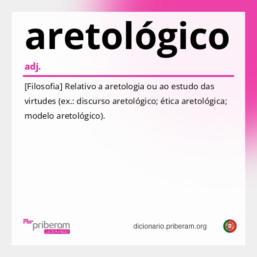 Significado de aretológico