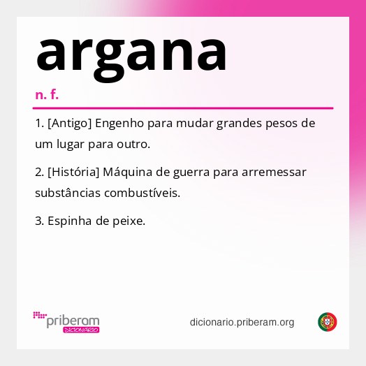 Significado de argana