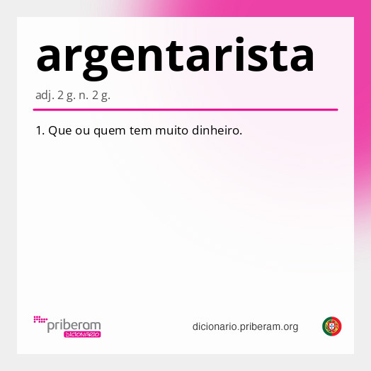 Significado de argentarista