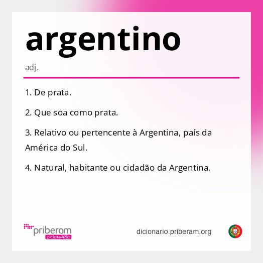 Significado de argentino