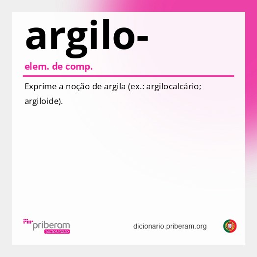 Significado de argilo-
