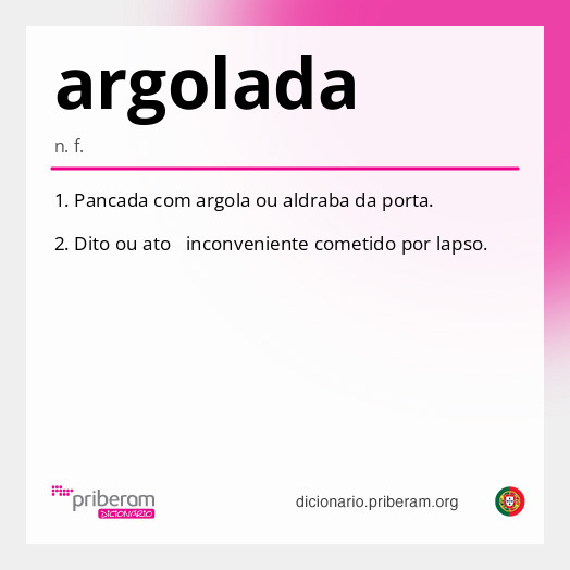 Significado de argolada