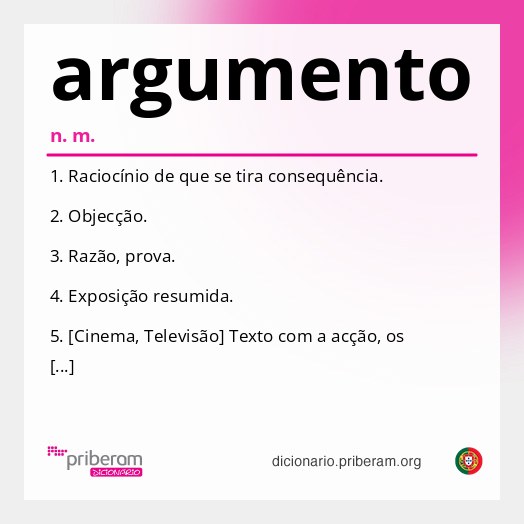 Significado de argumento