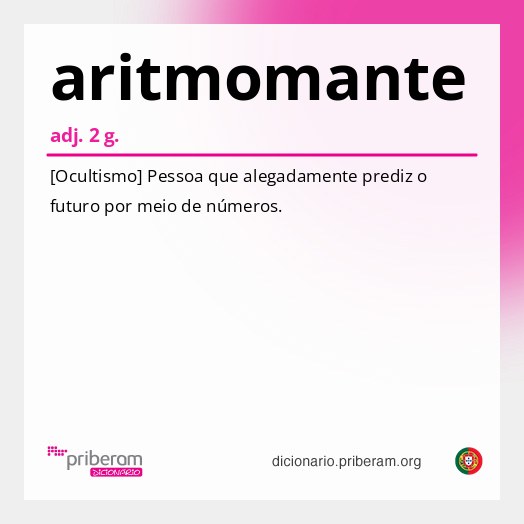 Significado de aritmomante