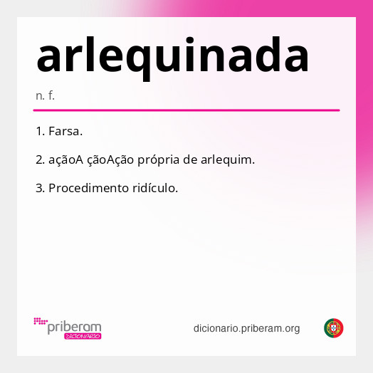 Significado de arlequinada