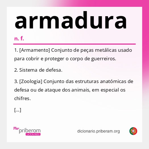 Significado de armadura