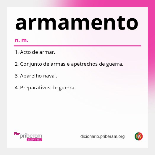 Significado de armamento