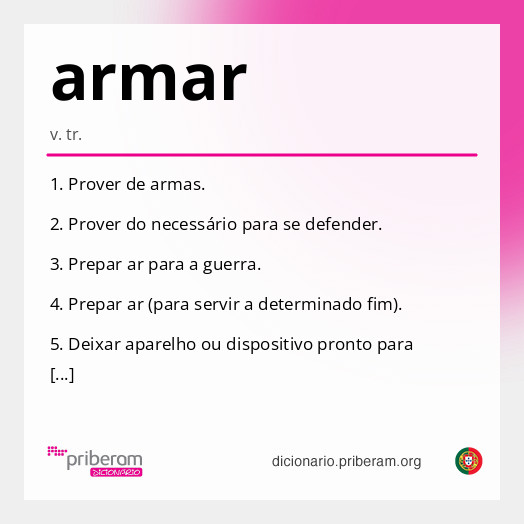 Significado de armar