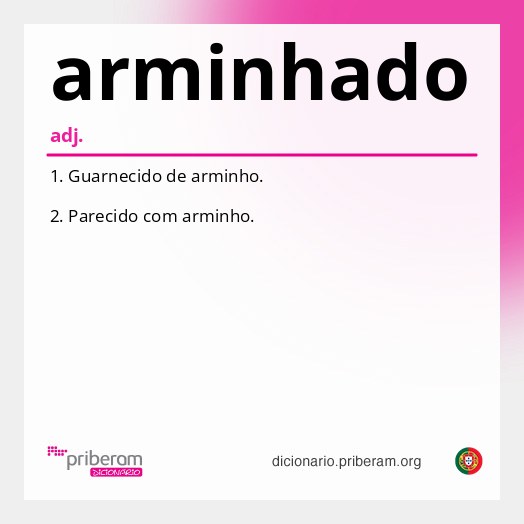 Significado de arminhado