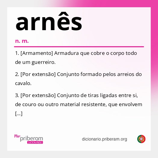 Significado de arnês