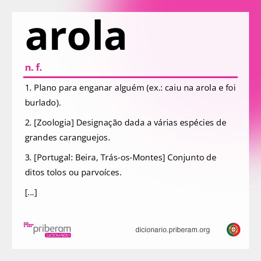 Significado de arola