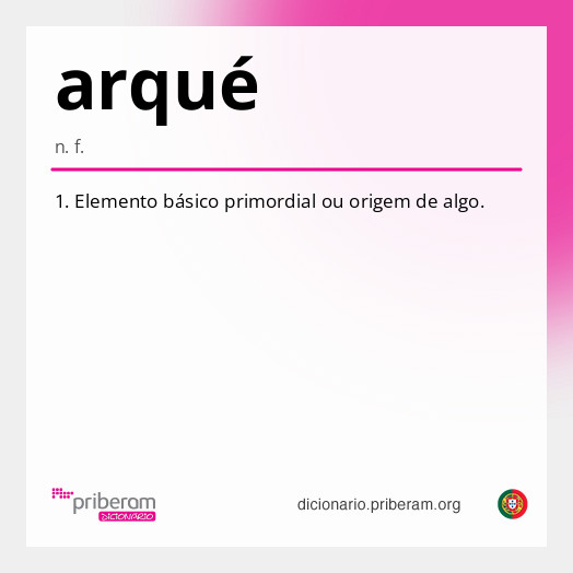 Significado de arqué