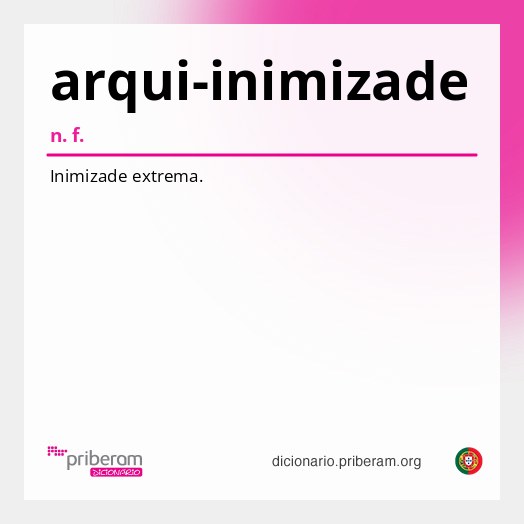 Significado de arqui-inimizade