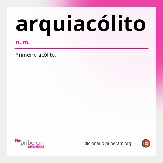 Significado de arquiacólito