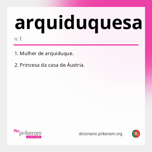 Significado de arquiduquesa