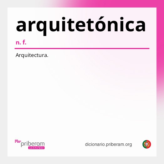 Significado de arquitetónica