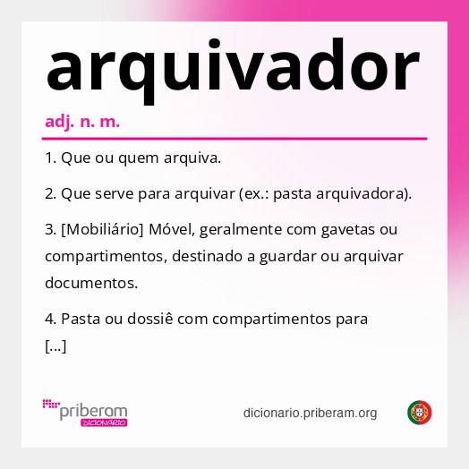 Significado de arquivador
