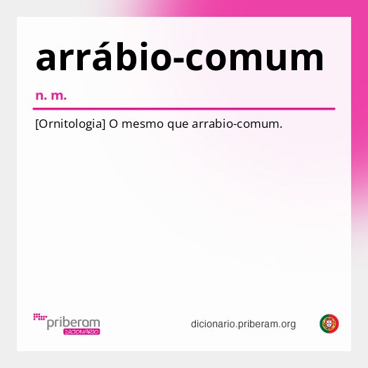 Significado de arrábio-comum