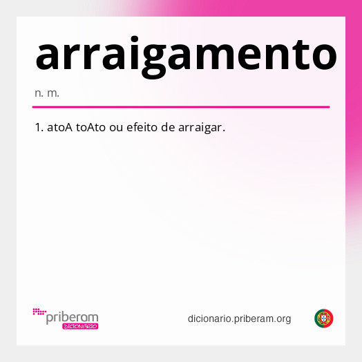 Significado de arraigamento