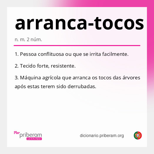 Significado de arranca-tocos