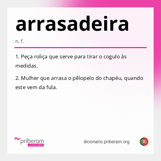 Significado de arrasadeira