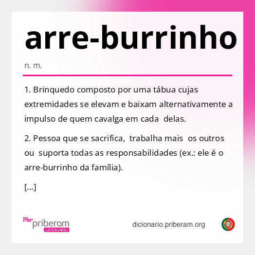 Significado de arre-burrinho