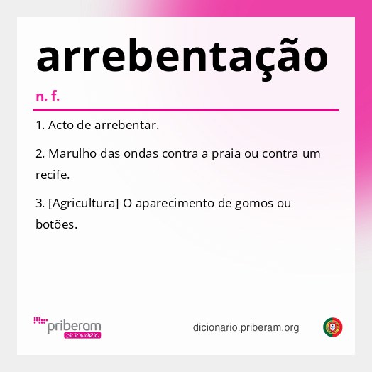 Significado de arrebentação