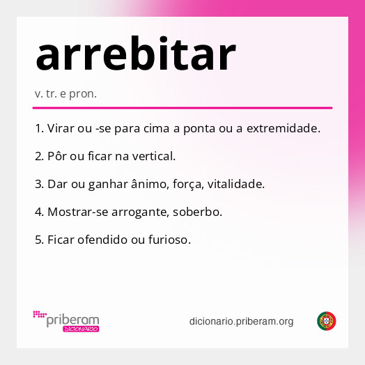Significado de arrebitar