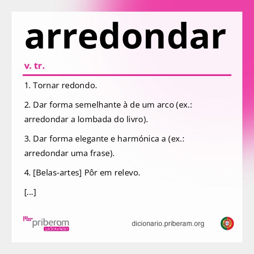 Significado de arredondar