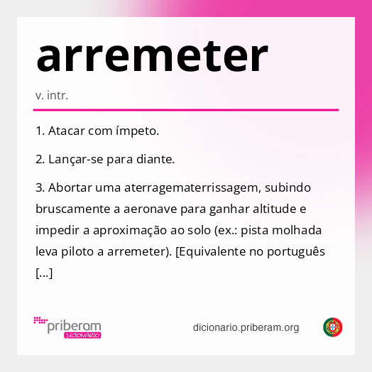 Significado de arremeter