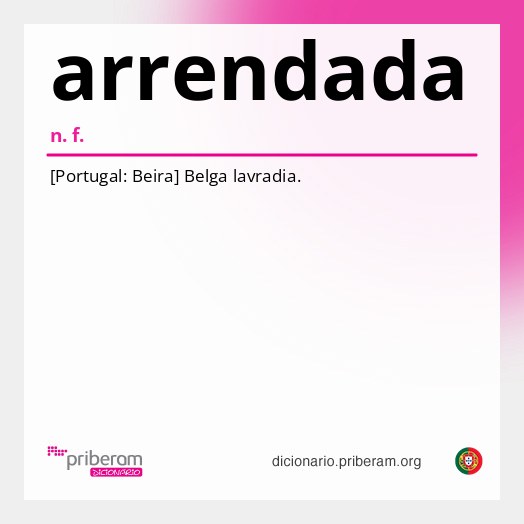 Significado de arrendada