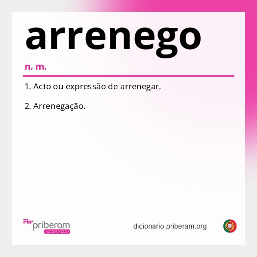 Significado de arrenego