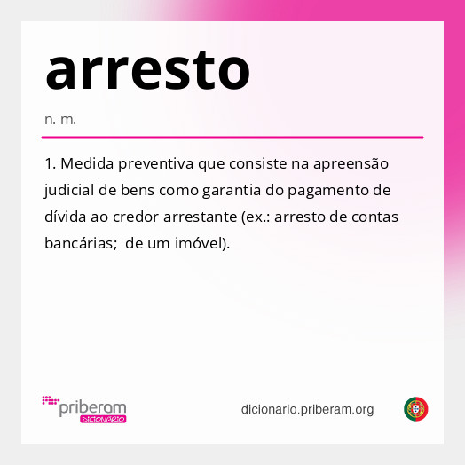 Significado de arresto