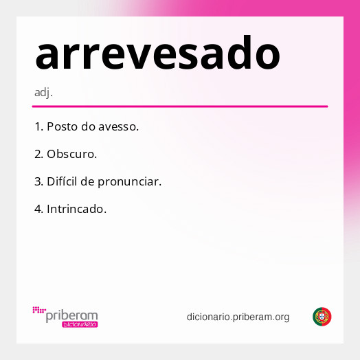Significado de arrevesado