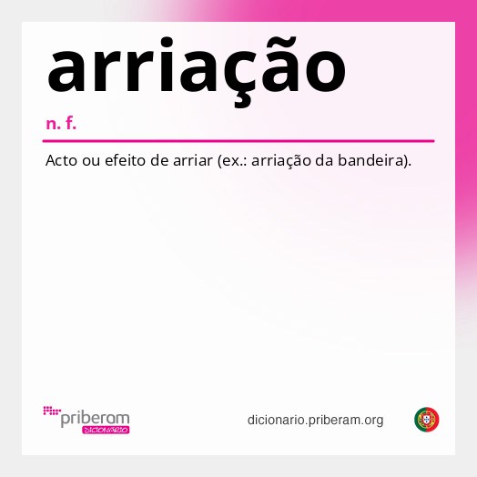 Significado de arriação