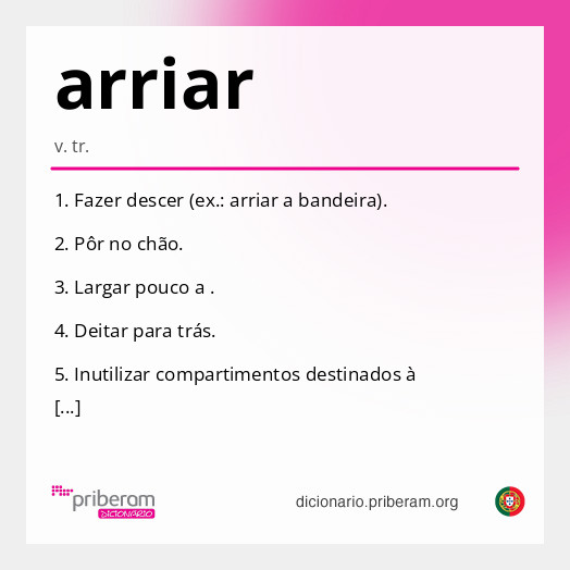 Significado de arriar