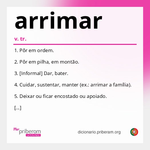 Significado de arrimar